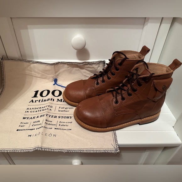 Mikoleon Other - Brown Kids Leather Boots